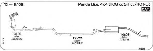 SIGAM FI313 Exhaust System